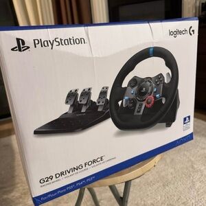 Logitech G29 Racing Wheel for PlayStation - Black and Blue